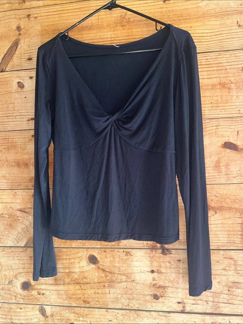 Lululemon Modal-Silk Blend V-Neck Long-Sleeve Shirt
